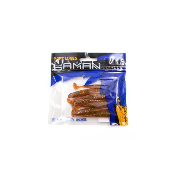 Виброхвост Yaman Pro Plum Blossom (7.6 см, 7 шт/уп) Motor Oil, №9