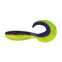 Твистер Yaman Pro Mermaid Tail (7.6 см, 10 шт/уп) Violet Chartreuse, №26