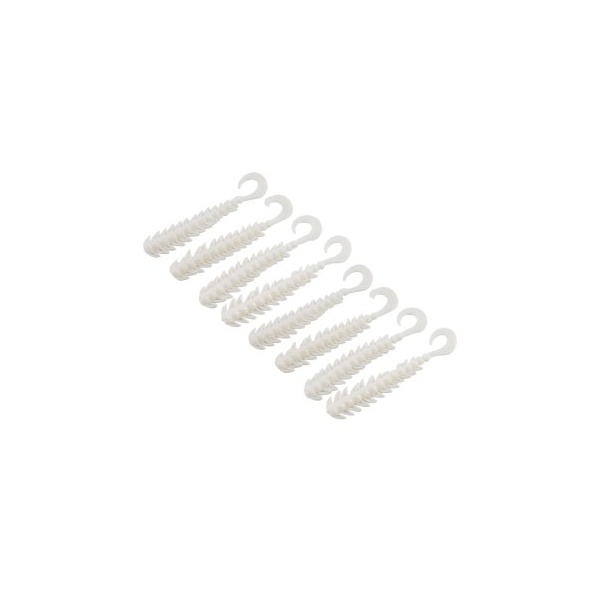 Твистер Yaman Pro Ruff (7.6 см, 10 шт/уп) White, №1