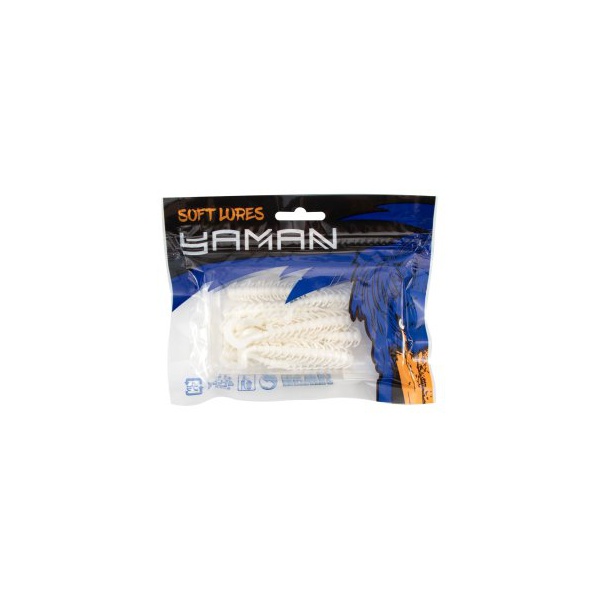 Твистер Yaman Pro Ruff (7.6 см, 10 шт/уп) White, №1