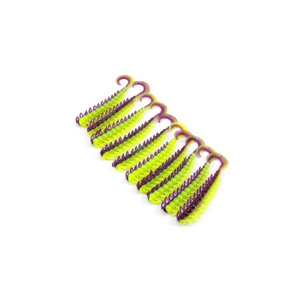 Твистер Yaman Pro Ruff (10.2 см, 5 шт/уп) Violet Chartreuse, №26