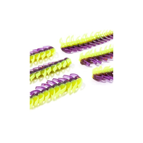 Твистер Yaman Pro Ruff (10.2 см, 5 шт/уп) Violet Chartreuse, №26