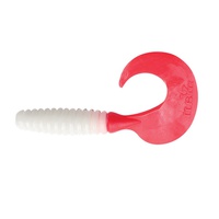 Твистер Yaman Pro Spiral (10.2 см, 5 шт/уп) White red tail, №5