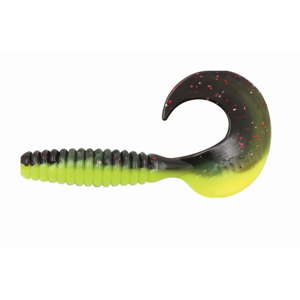 Твистер Yaman Pro Spiral (10.2 см, 5 шт/уп) Black Red Flake/Chartreuse, №32