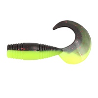 Твистер Yaman Pro Spry Tail (3.8 см, 10 шт/уп) Black Red Flake/Chartreuse, №32