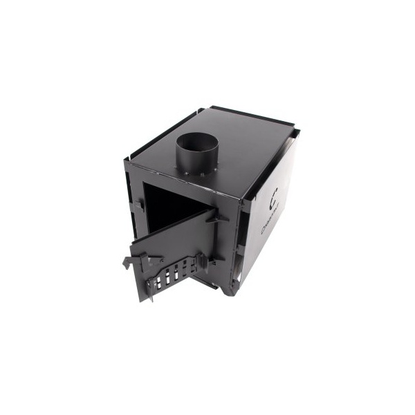 Печь дровяная Следопыт Light (с экранами и угловыми трубами) малая