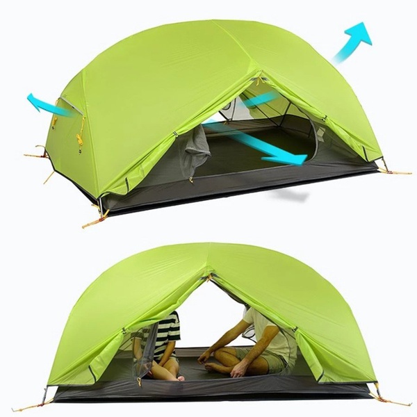 Палатка Naturehike Mongar NH17T007-M светло-зелёный, 20D