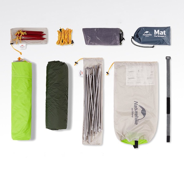 Палатка Naturehike Mongar NH17T007-M светло-зелёный, 20D