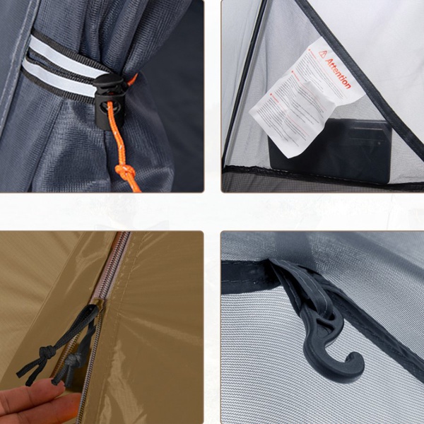 Палатка Naturehike NH18A095-D 20D (+ коврик) оранжевый