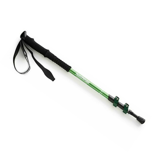 Палка треккинговая Naturehike ST01 6061 AL NH17D001-Z (3 узла) зелёный/женские, 57-120 см