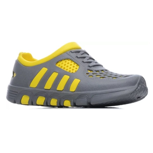 Кроссовки мужские Kaury (без утеплителя) Серо-жёлтые