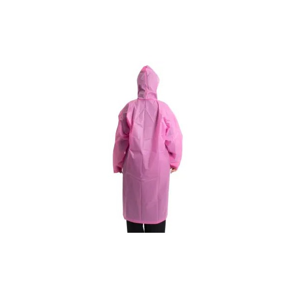 Плащ дождевик Следопыт на кнопках с капюшоном Розовый, 66х115см