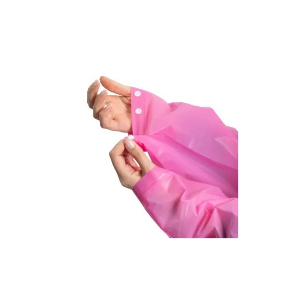 Плащ дождевик Следопыт на кнопках с капюшоном Розовый, 66х115см