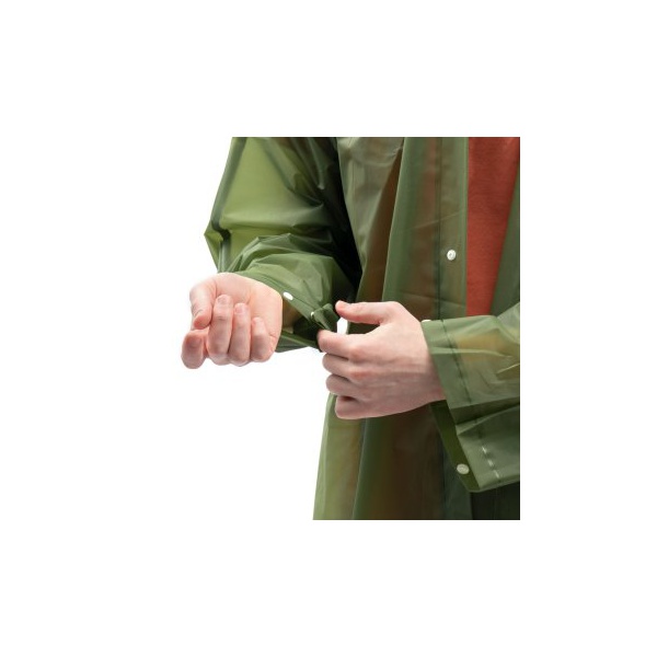 Плащ дождевик Следопыт на кнопках с капюшоном Зелёный, 72х125 см