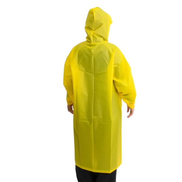 Плащ-дождевик Следопыт, плотный EVA, с козырьком на капюшоне и чехлом, Желтый, 66х115 см