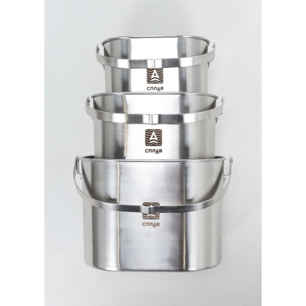 Котелок Сплав стальной (с чехлом) 4.5 л