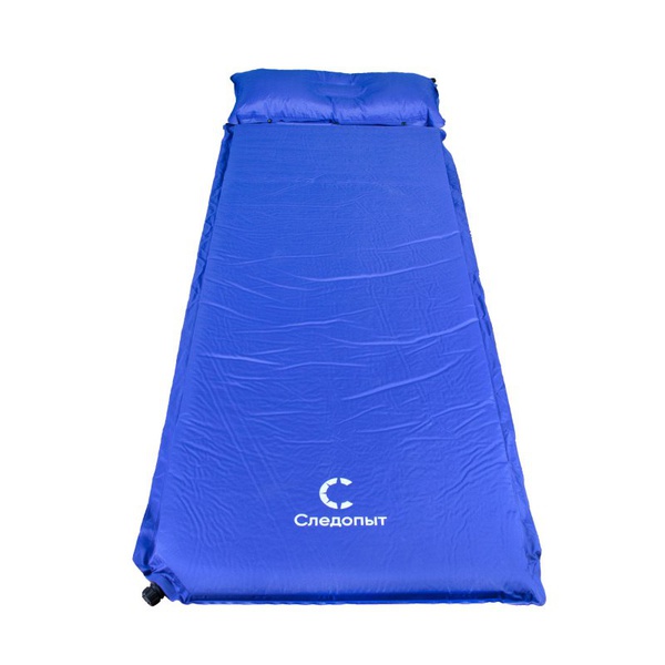 Коврик самонадувающийся Следопыт с подушкой (188 x 65 x 5 см)