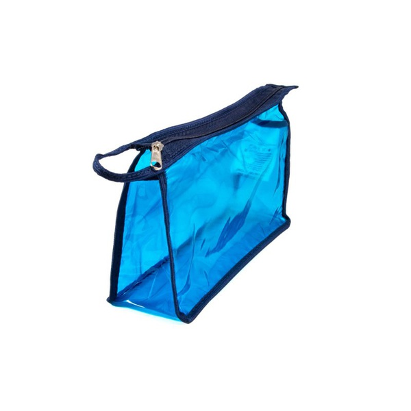 Косметичка Следопыт (ПВХ, на молнии) синий прозрачный