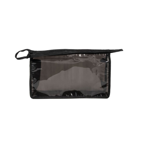 Косметичка Следопыт (ПВХ, на молнии) черный прозрачный