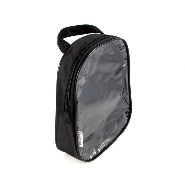 Косметичка Следопыт (ПВХ, на молнии, с ручкой) черный