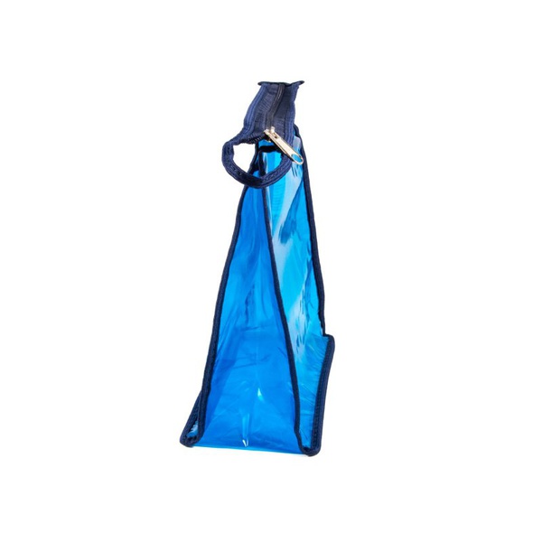 Косметичка Следопыт (ПВХ, на молнии, 19х17х7 см) синий прозрачный