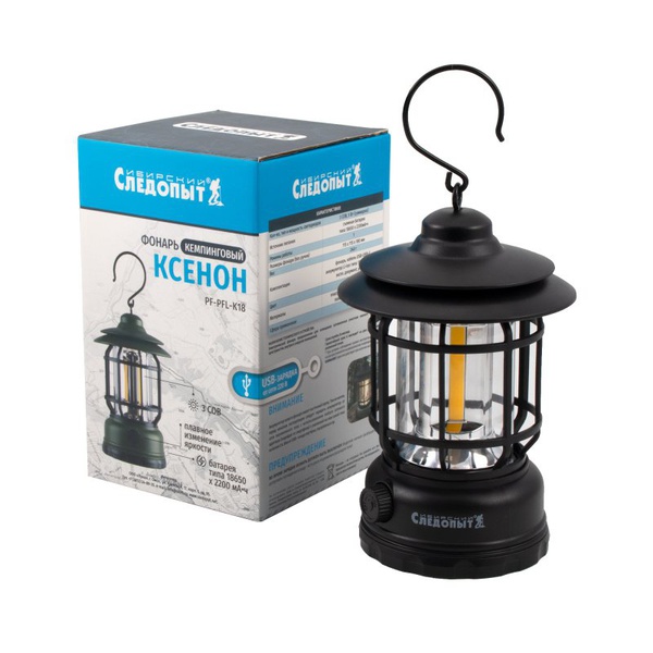 Фонарь кемпинговый Сибирский следопыт Ксенон (3 COB, аккум. 220В)