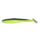 Виброхвост Yaman Pro Flatter Shad (7.6 см, 6 шт/уп) Black Red Flake/Chartreuse, №32. Фото 1