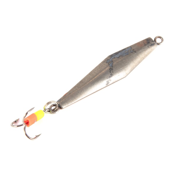 Блесна Яман Ромбодротик с тройником никель/медь, 36 мм