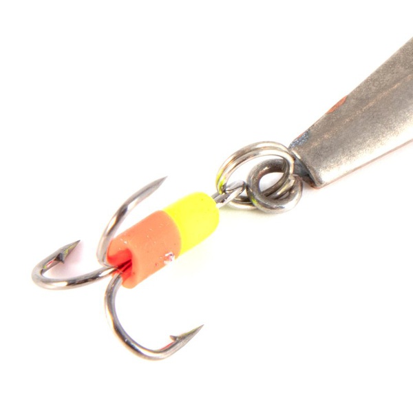 Блесна Яман Ромбодротик с тройником никель/медь, 36 мм