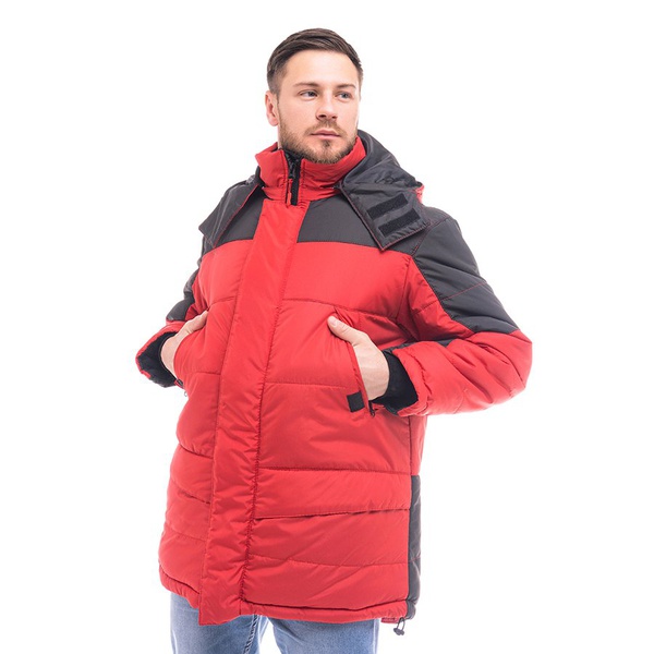 Куртка Эталон Сити красный/чёрный