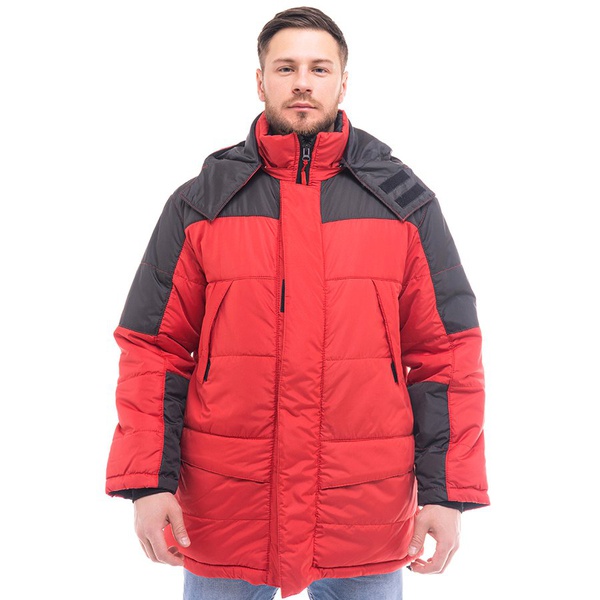 Куртка Эталон Сити красный/чёрный