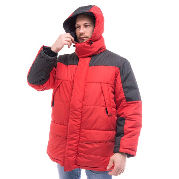 Куртка Эталон Сити красный/чёрный