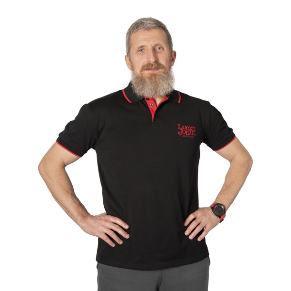 Рубашка-поло Lucky John Black