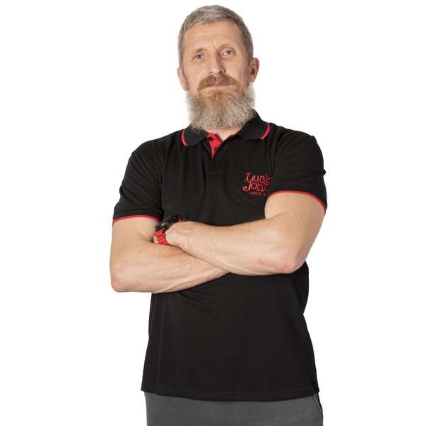 Рубашка-поло Lucky John Black