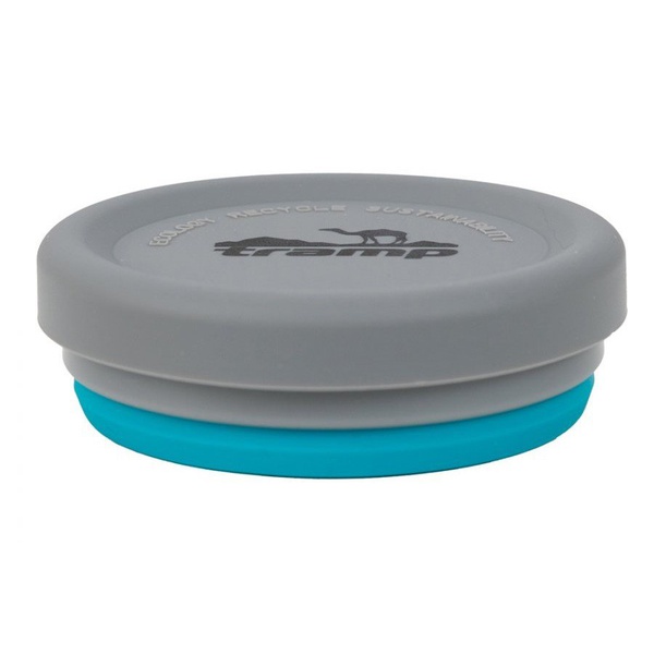 Стакан складной Tramp TRC-126 (с крышкой, силикон, 0.2 л) аквамарин