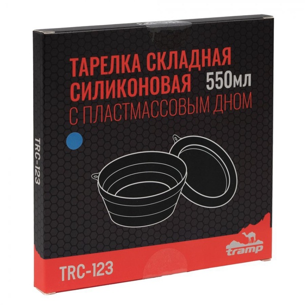 Тарелка Tramp силиконовая TRC-123 (550 мл) аквамарин