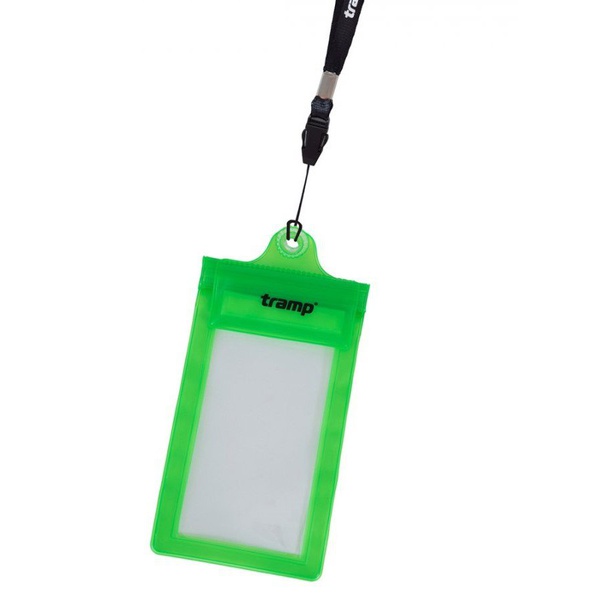 Гермочехол для мобильного телефона Tramp (110х215 мм, ПВХ) оливковый