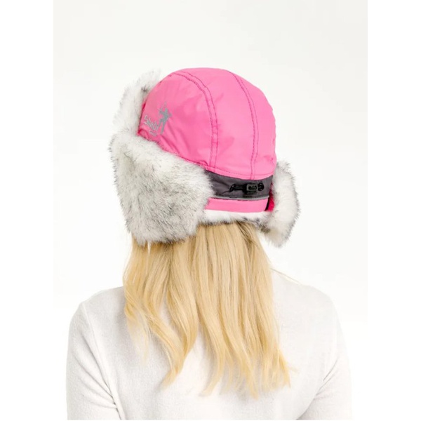 Шапка-ушанка Skadi Gear Skadi (с маской) Розовый/Серый/Белый волк