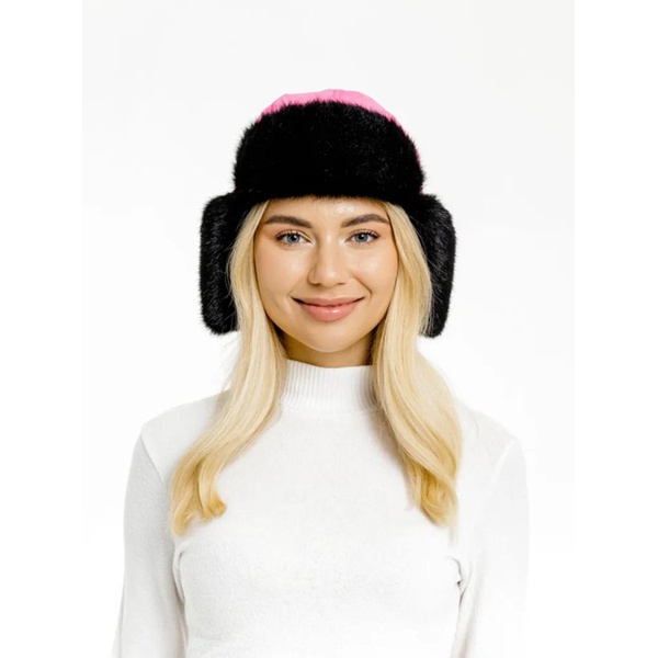 Шапка-ушанка Skadi Gear Skadi (с маской) Розовый/Серый/Норка