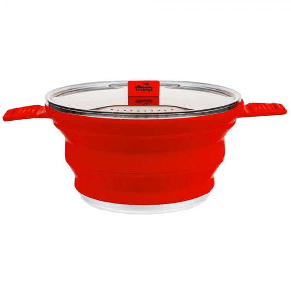 Котелок складной силиконовый Tramp TRC-146 (2,5 л) терракотовый