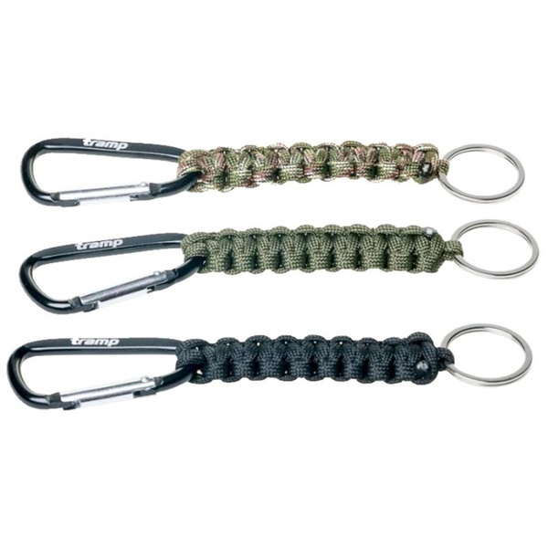 Брелок паракордовый Tramp (карабин/кольцо для ключей) оливковый