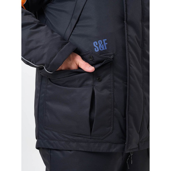 Костюм поплавок Тритон Skif S&F -40°С чёрный/оранжевый