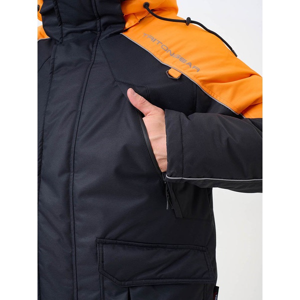 Костюм поплавок Тритон Skif S&F -40°С чёрный/оранжевый