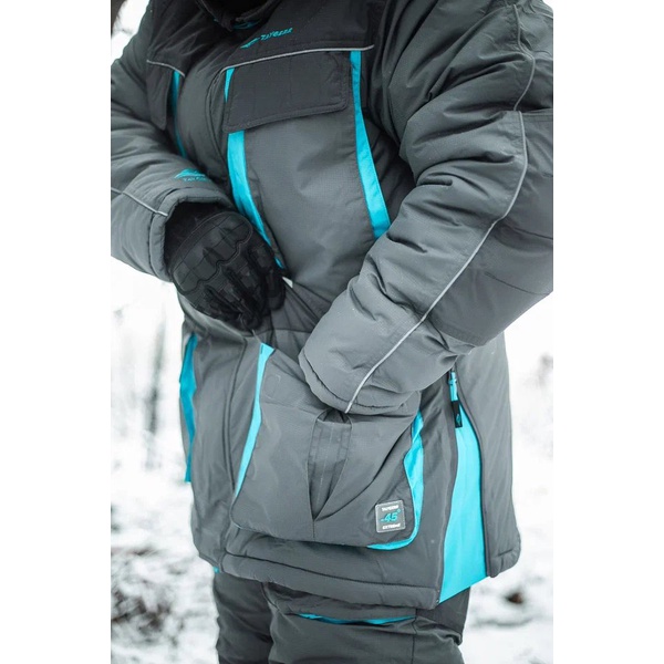Костюм Taygerr Граф (-45°C) оникс-бирюза