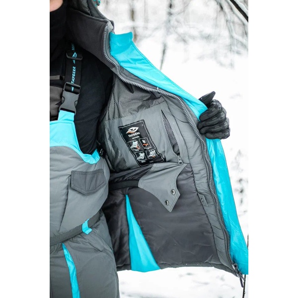 Костюм Taygerr Граф (-45°C) оникс-бирюза
