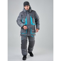 Костюм Taygerr Граф (-45°C) оникс-бирюза