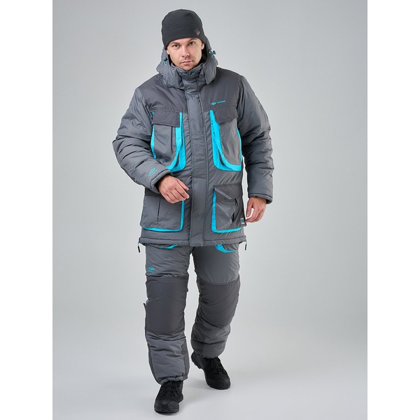 Костюм Taygerr Граф (-45°C) оникс-бирюза