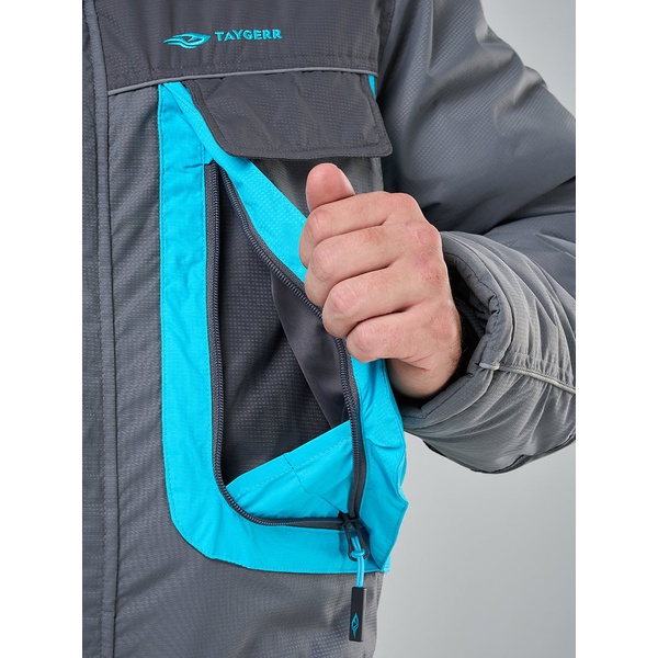 Костюм Taygerr Граф (-45°C) оникс-бирюза