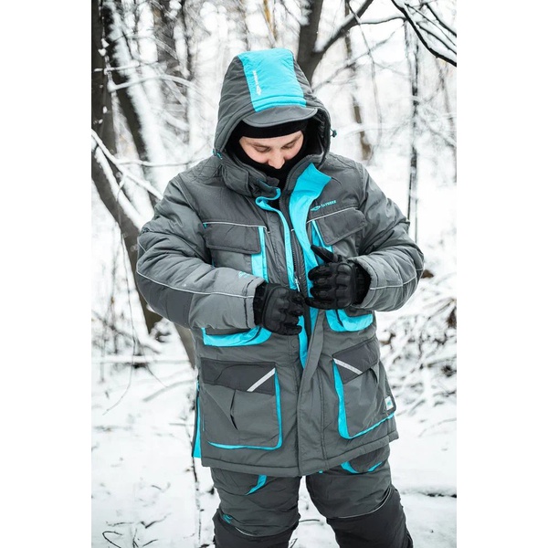 Костюм Taygerr Граф (-45°C) оникс-бирюза