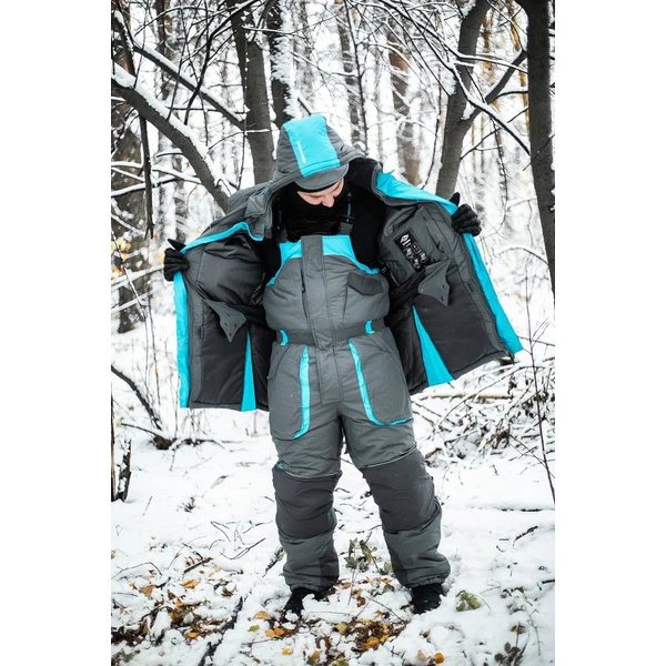 Костюм Taygerr Граф (-45°C) оникс-бирюза